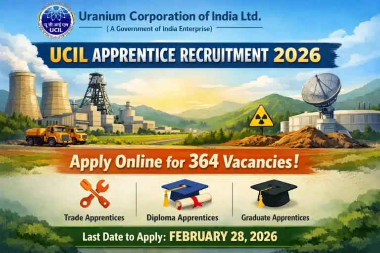 UCIL Apprentice Recruitment 2026 for 364 Vacancies, Check eligibility Details 11 Uranium Corporation of India UCIL Apprentice Recruitment 2026
