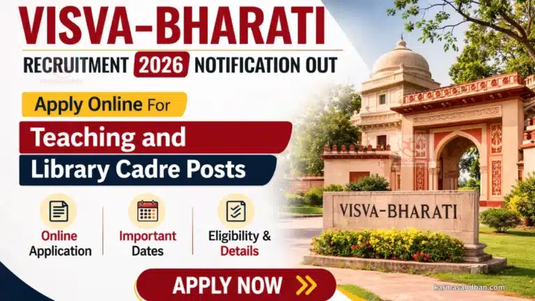 Visva-Bharati Teaching and Library Cadre Recruitment 2026