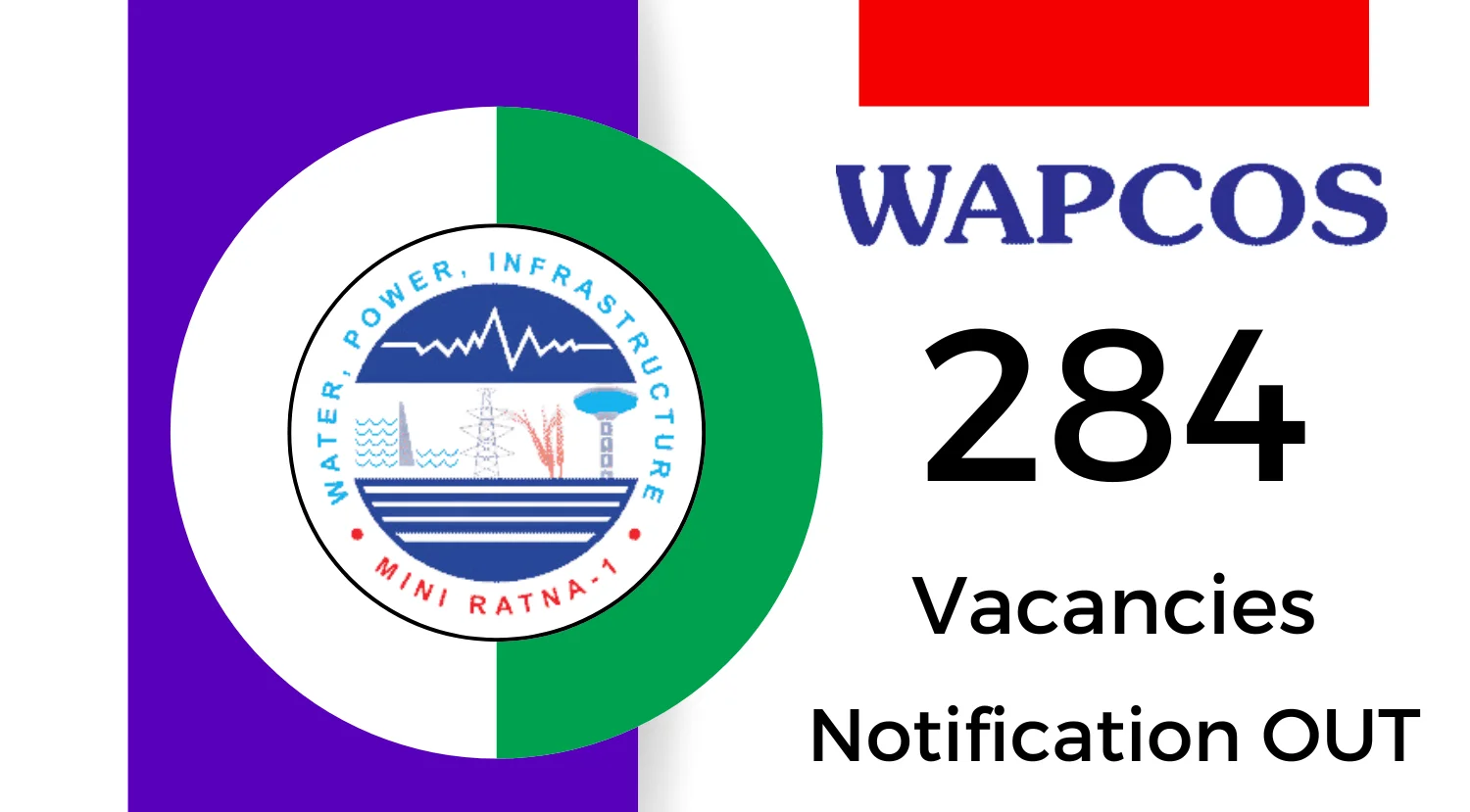 WAPCOS Recruitment 2024 for 284 Various Vacancies