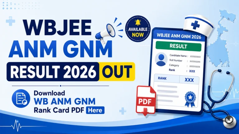 WBJEE ANM GNM Result 2026 Out on wbjeeb.nic.in, Download WB ANM GNM Rank Card PDF Here 9 WBJEE ANM GNM Result 2026