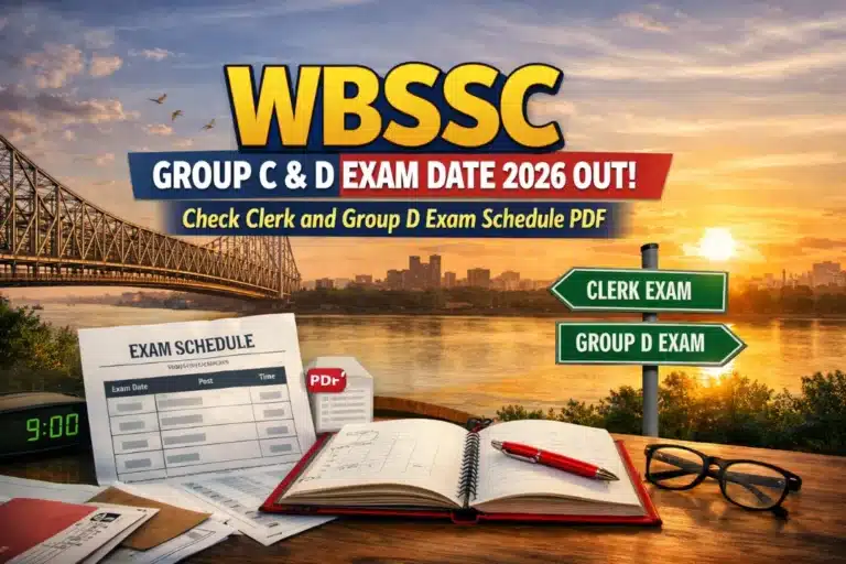WBSSC Group C and D Exam Date 2026 Out, Check Clerk and Group D Exam Schedule PDF 30 WBSSC Group C and D Exam Date 2026 Out, Check Clerk and Group D Exam Schedule PDF
