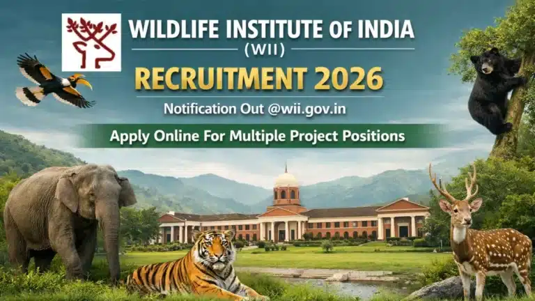 Wildlife Institute of India Recruitment 2026, Apply Online For Project Scientist, Associate and More Posts 5 Wildlife Institute of India Recruitment 2026, Apply Online For Project Scientist, Associate and More Posts