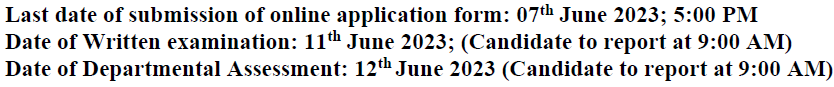 Important dates for AIIMS Raebareli Recruitment 2023
