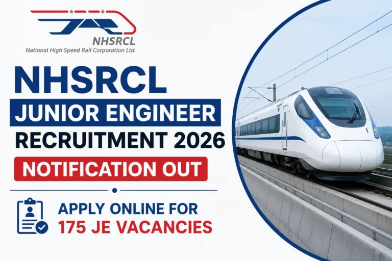 NHSRCL Junior Engineer Recruitment 2026 Notification Out, Apply Online For 175 JE Vacancies 13 NHSRCL Junior Engineer Recruitment 2026 Notification Out, Apply Online For 175 JE Vacancies