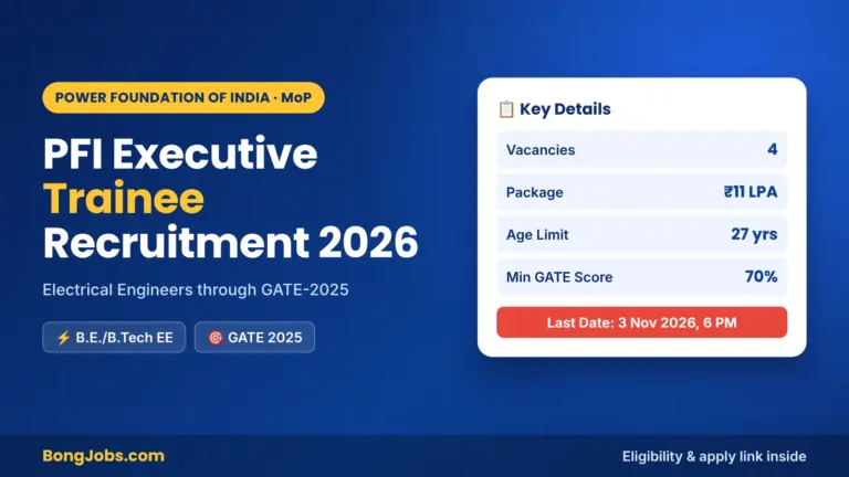 PFI Executive Trainee Recruitment 2026 Notification OUT: Apply Online Starts, Eligibility & Official PDF 20 PFI Executive Trainee Recruitment 2026